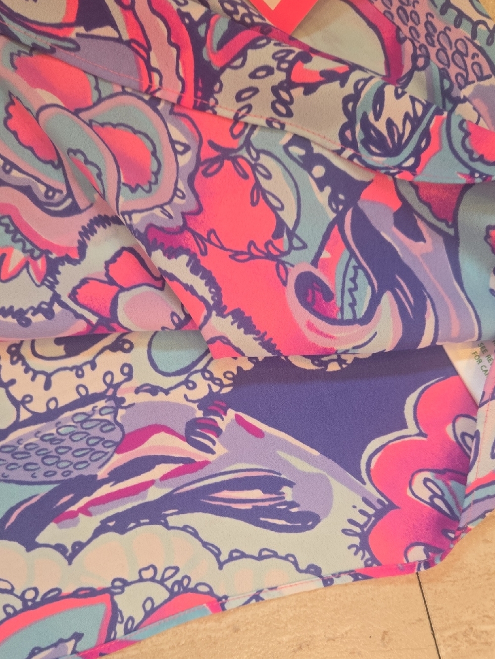 New Lilly Pulitzer Lileeze Karmen Cami Pink Tropics Mermaids Call Tank - Picture 6 of 12